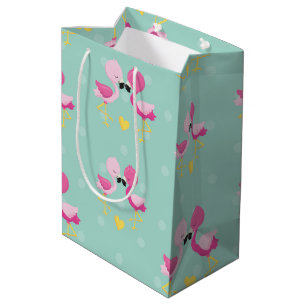 Flamingo Fun Design 1 Medium Gift Bag