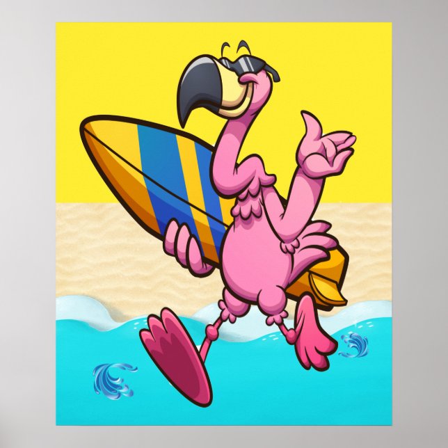 Flamingo Fun Poster (Front)