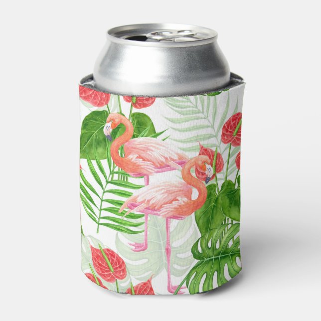 Flamingo garden can cooler (Can Front)
