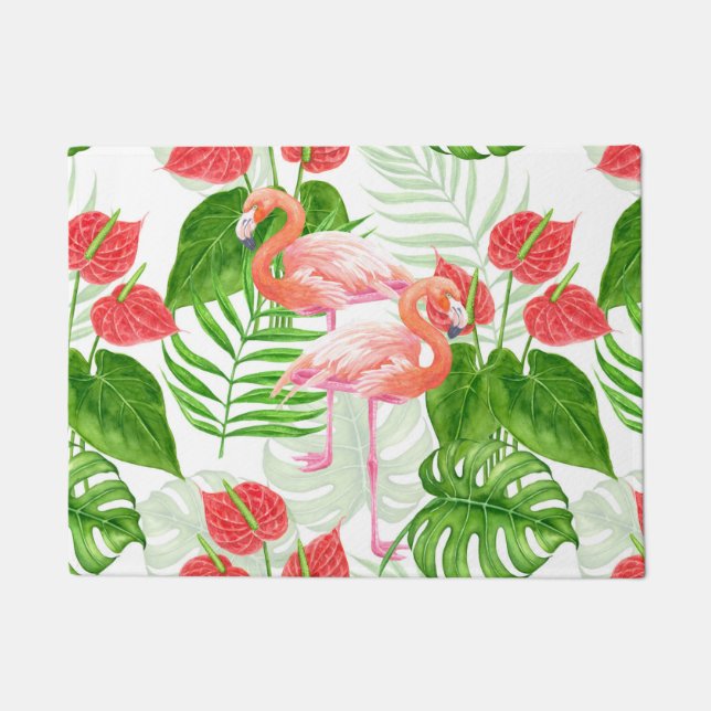 Flamingo garden doormat (Front)
