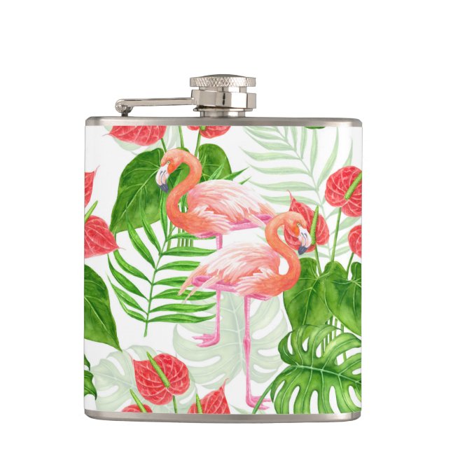Flamingo garden flask (Front)