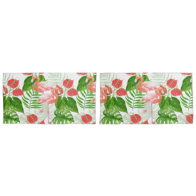 Flamingo garden pillow case (Front-Set)