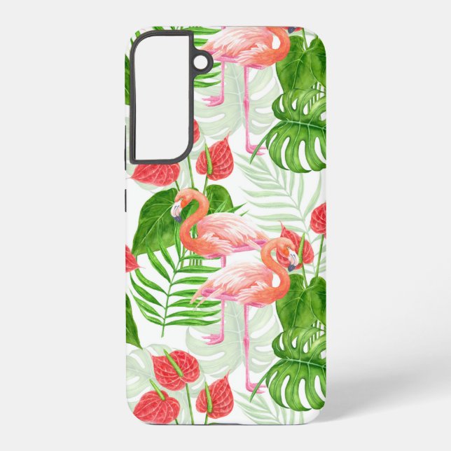 Flamingo garden samsung galaxy case (Back)