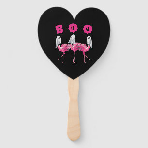 Flamingo   Ghost Flamingo Boo Halloween Costume Hand Fan
