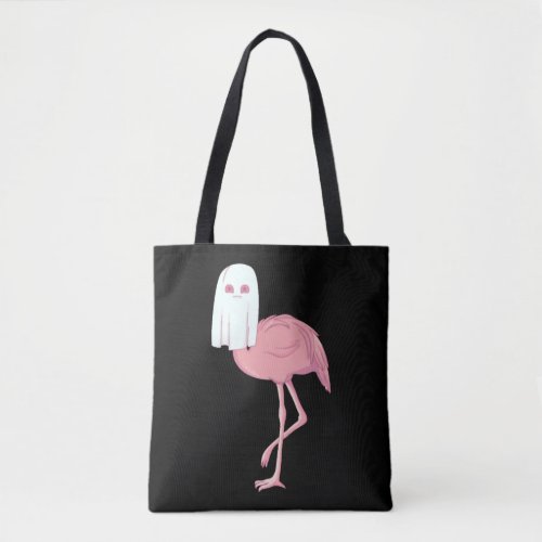 Flamingo Ghost Flamingoween Halloween Party Tote Bag