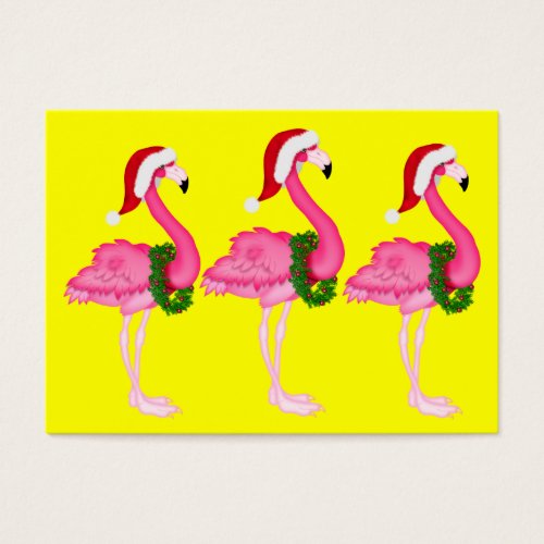 Flamingo Gift Enclosure Card  Tag