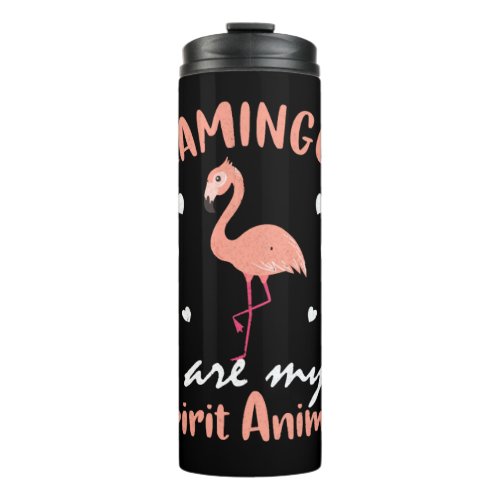 Flamingo Gift Exotic Water Bird Tropical    Thermal Tumbler