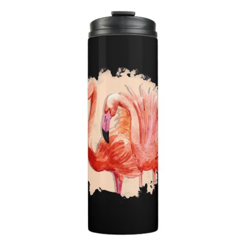 Flamingo Gift Exotic Water Bird Tropical     Thermal Tumbler