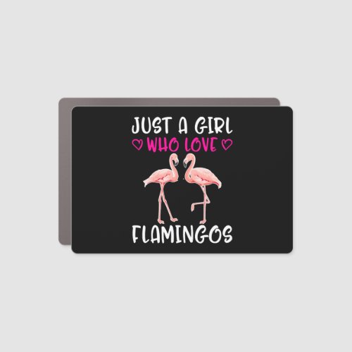 Flamingo gift idea birthday saying women girls   car magnet