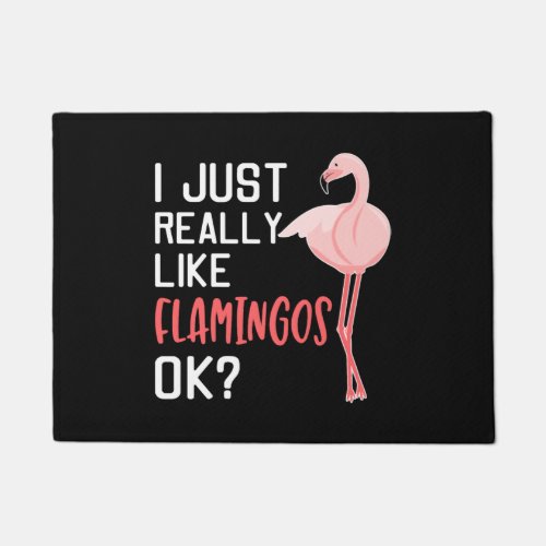 Flamingo gift idea birthday saying women girls  doormat