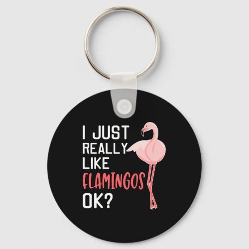 Flamingo gift idea birthday saying women girls  keychain