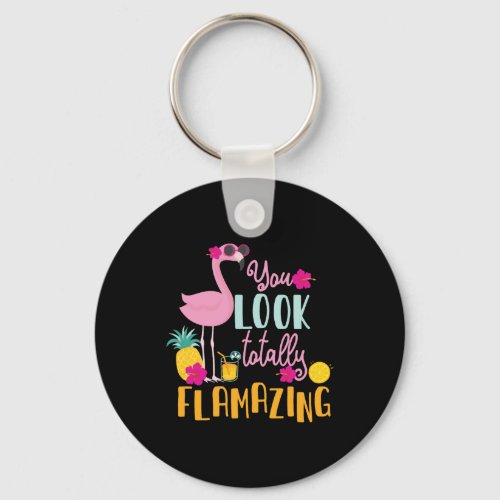 Flamingo gift idea  keychain
