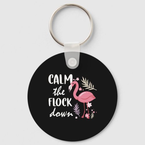 Flamingo Gift Pink Bird Pink Flamenco Party Keychain