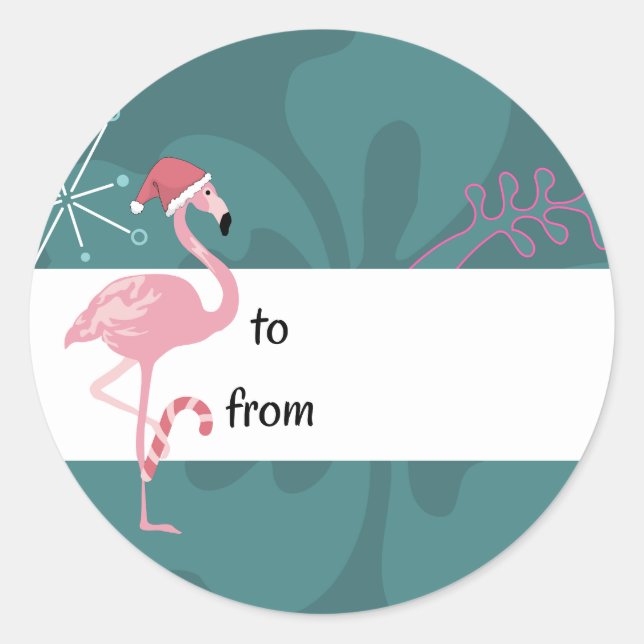 Flamingo Gift Stickers (Front)