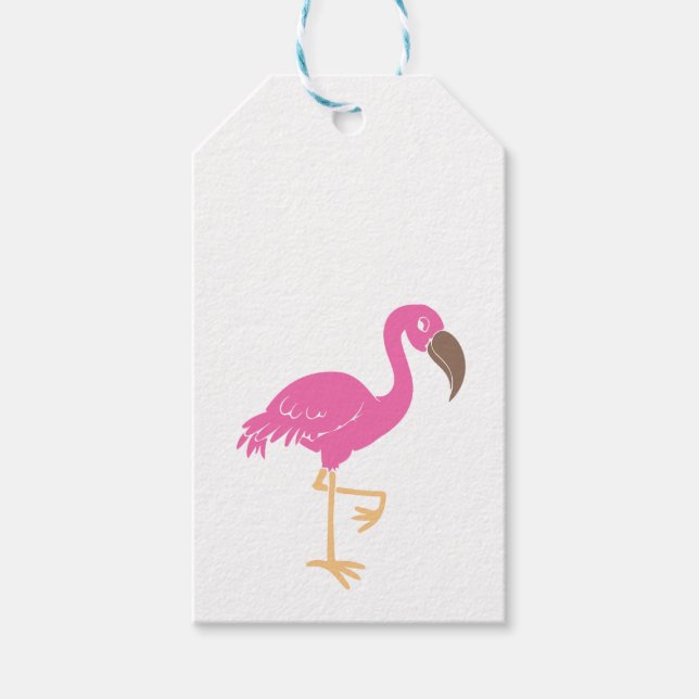 Flamingo Gift Tags (Front)