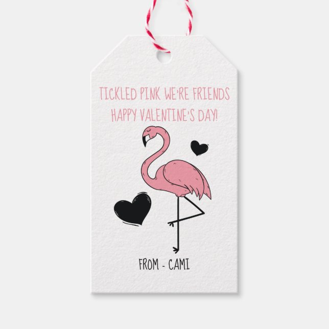 Flamingo Gift Tags (Front)