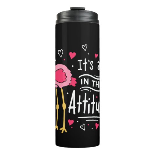 Flamingo Gift Tee Thermal Tumbler