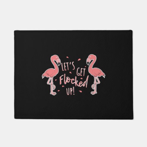 Flamingo Gifts Costume Dress Clipart Flocked Up Doormat