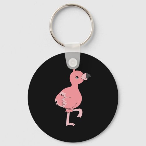 Flamingo Gifts Costume Dress Clipart Kawaii Keychain