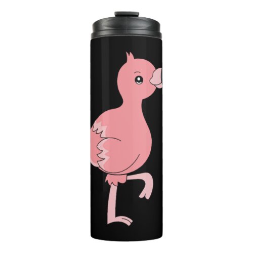 Flamingo Gifts Costume Dress Clipart Kawaii Thermal Tumbler