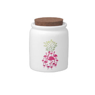 Flamingo Girl Candy Jar For Ones