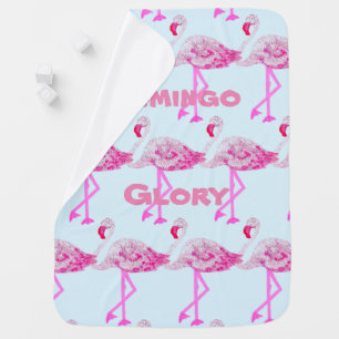 Flamingo Glory Baby Blanket