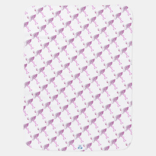 Flamingo Glory Stroller Blanket