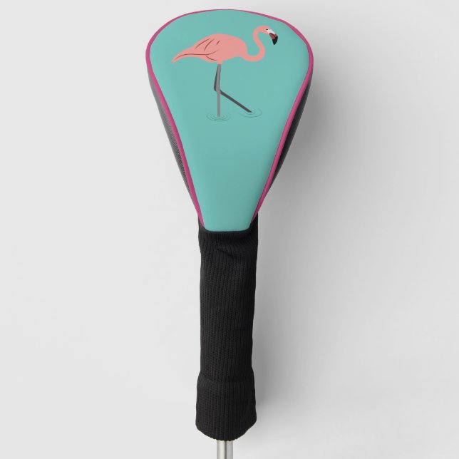 Flamingo Golf Head Cover (Front)