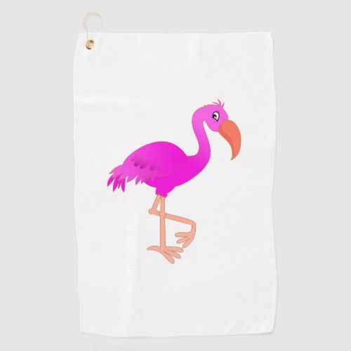 Flamingo Golf Towel