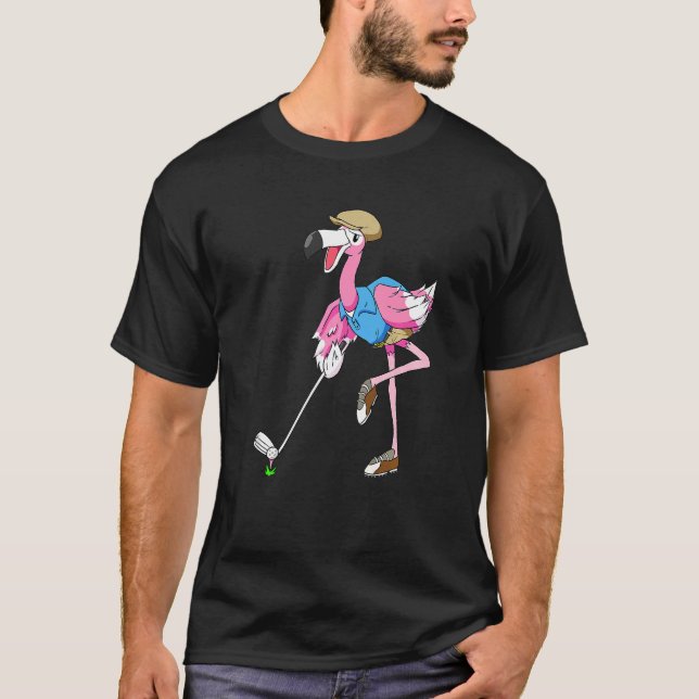 Flamingo Golf Vacation  Golfing Club T-Shirt (Front)