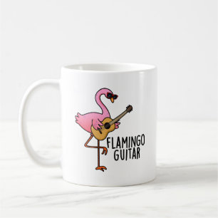 Flamingo Guitar Funny Music Pun Coffee Mug