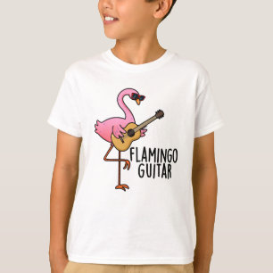 Flamingo Guitar Funny Music Pun T-Shirt