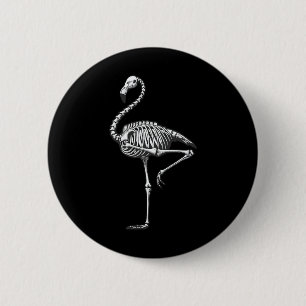 Flamingo Halloween  Button