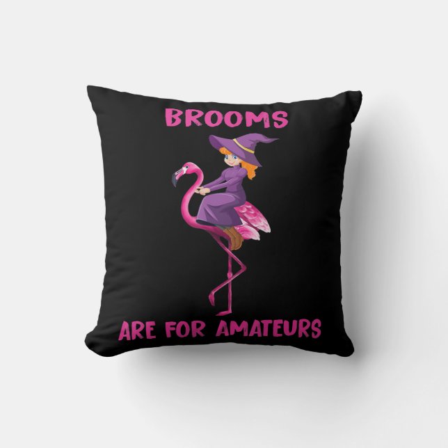 Flamingo | Halloween costume Flamingoween Throw Pillow (Front)