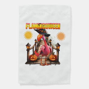 Flamingo Halloween Garden Flag
