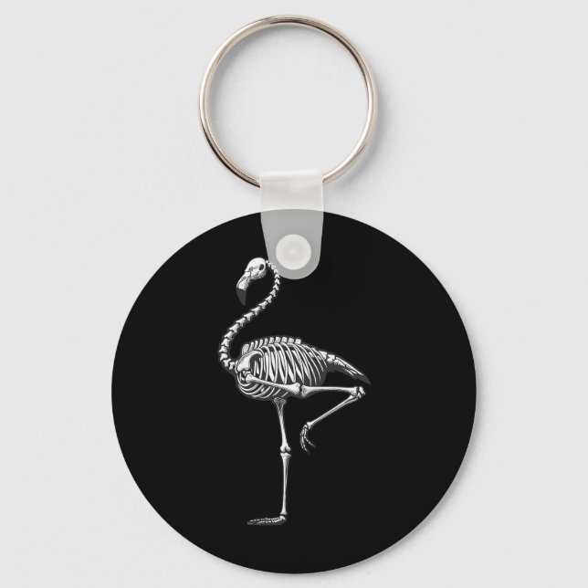Flamingo Halloween  Keychain (Front)