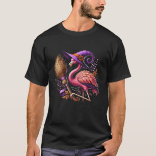 Flamingo Halloween Spooky Wading Bird Scary Trick T-Shirt