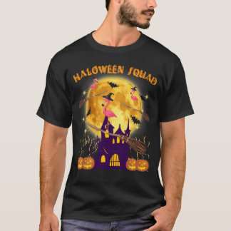 flamingo halloween squad shirt