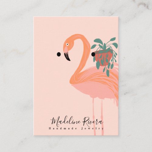 Flamingo Handmade Artisan Earring Display Cards