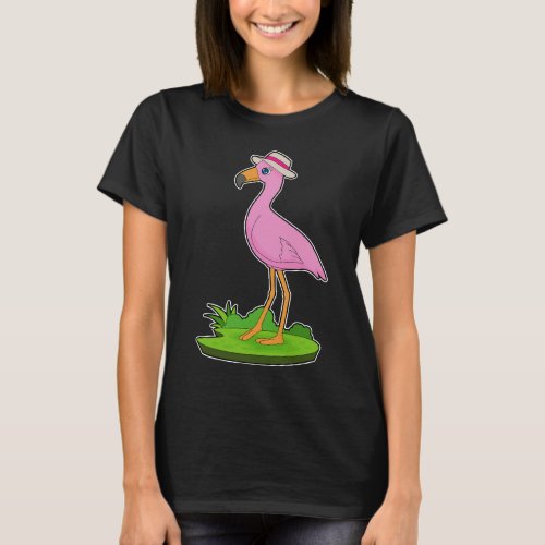 Flamingo Hat T_Shirt