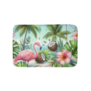 Flamingo Haven Bath Mat