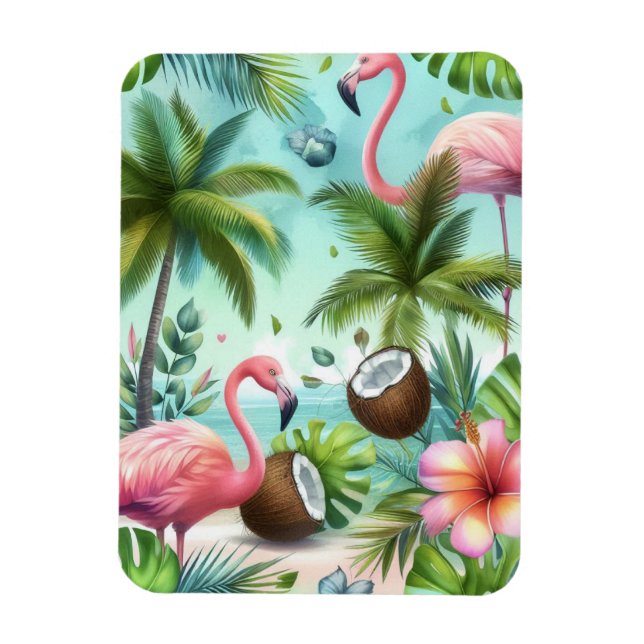 Flamingo Haven Magnet (Vertical)