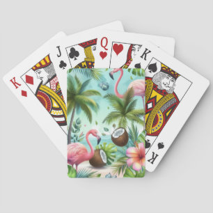 Flamingo Haven Poker Cards