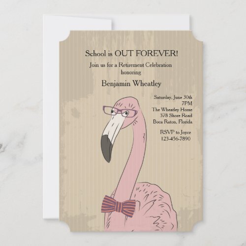 Flamingo Hipster Invitation