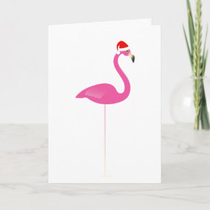 Flamingo Holiday Folded Card