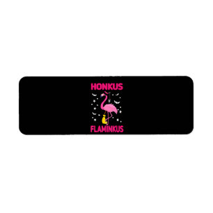 Flamingo Honkus Flaminkus Gift Halloween Flamingo Label
