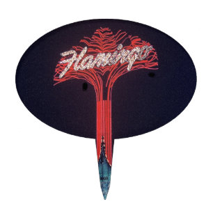 Flamingo Hotel Las Vegas Cake Topper