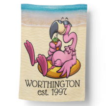 FLAMINGO House or Business Flag