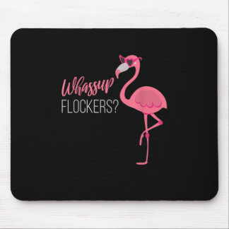 Flamingo I Wassup Flockers I Children Flamingos Mouse Pad