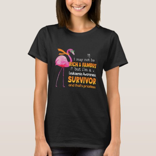 Flamingo Im A Leukaemia Survivor Thats Priceless T_Shirt